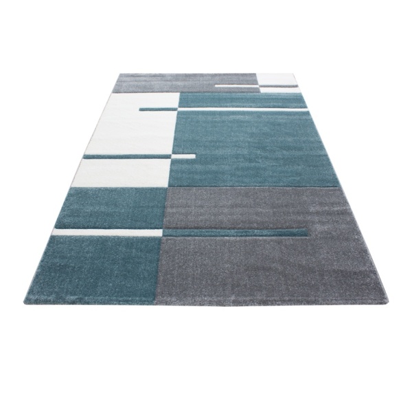 Blue Contemporary Area Rug: Home, Kitchen & Living Room